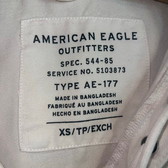 American Eagle Outfitters Light Pink Denim Pull Over Hooded Jacket Size XS - Picture 3 of 8